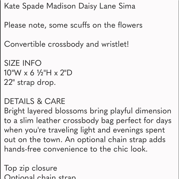 Kate Spade Flower Crossbody Bag - Picture 6 of 10